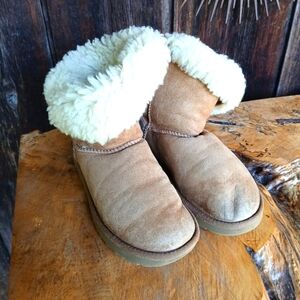 Ugg Shearling-Lined Tan Boots